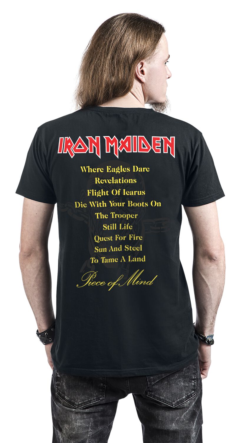 Piece Of Mind Tracklist | Iron Maiden T-Shirt Manches courtes