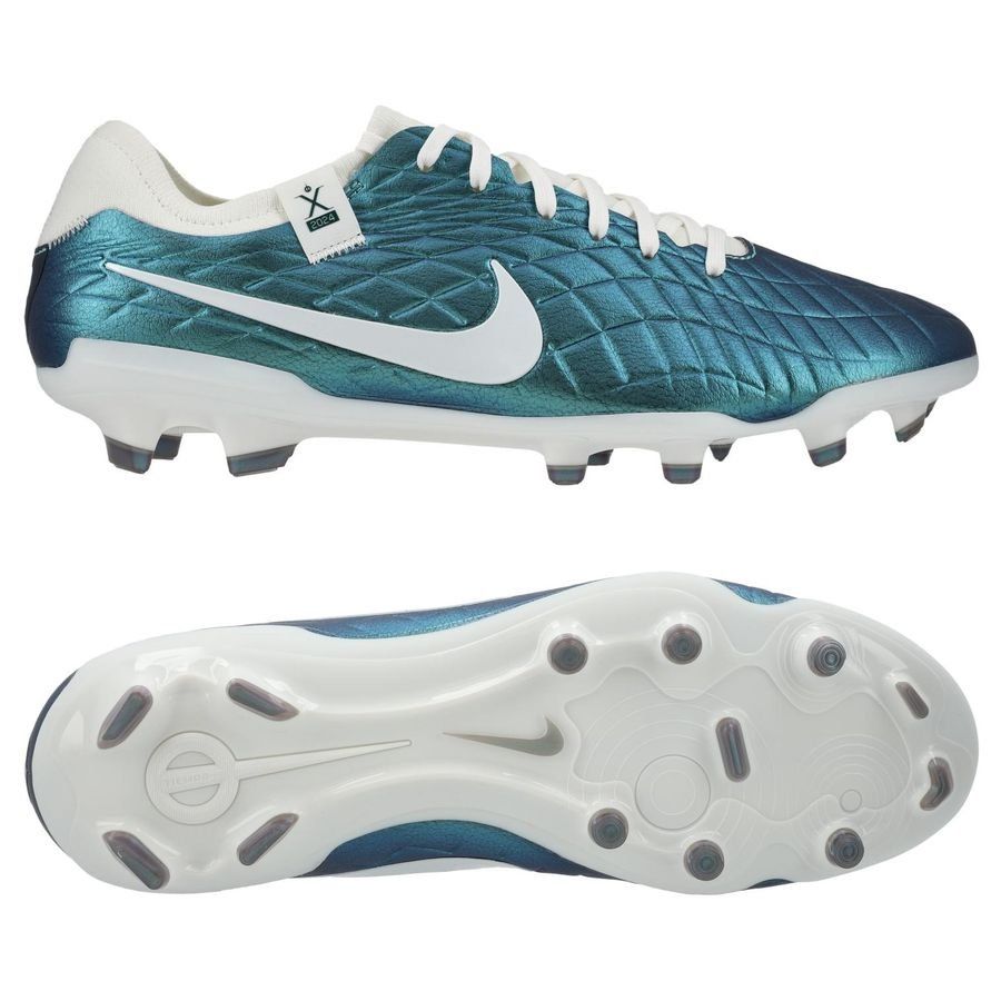 Nike Tiempo Legend 10 Pro FG Emerald - Turquoise/Blanc Cassé ÉDITION LIMITÉE