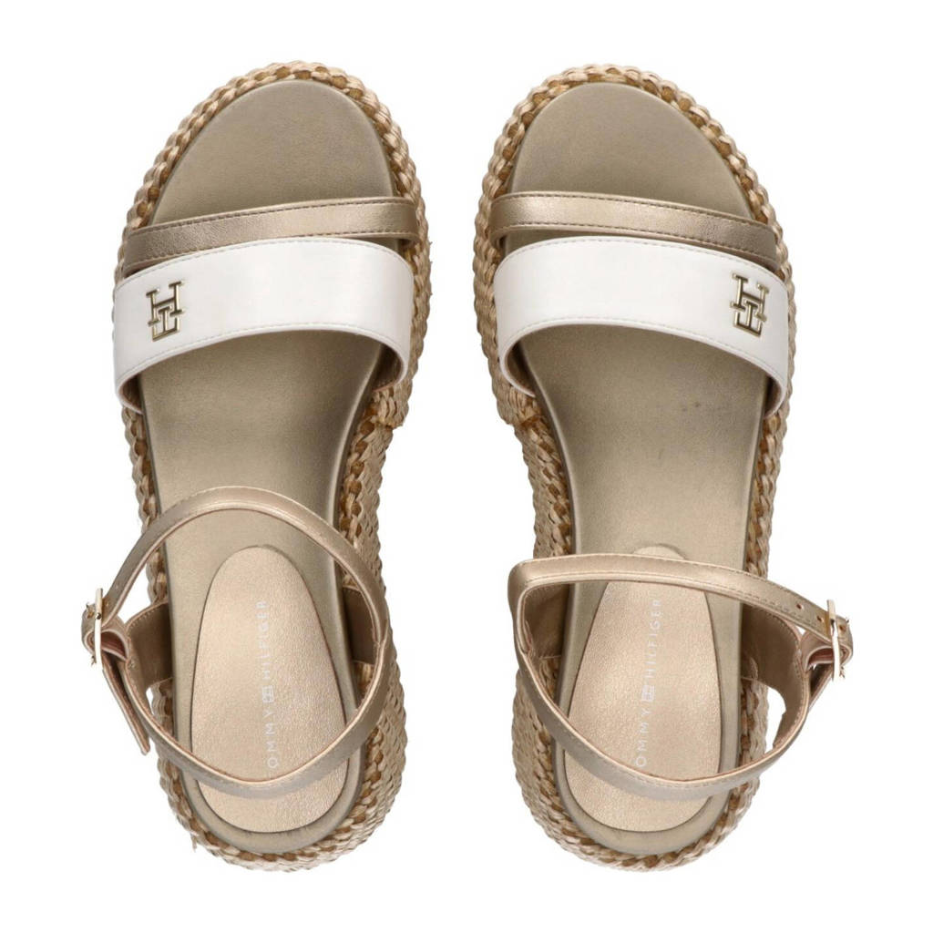 Tommy Hilfiger espadrilles wit/brons
