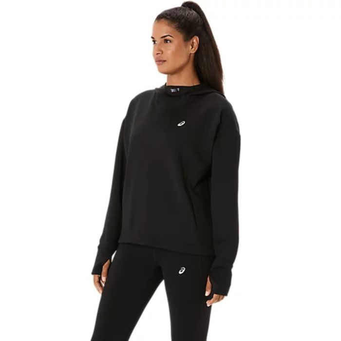 Asics Dame Trøjer Nagino Run Adjustable Hoodie Sort
