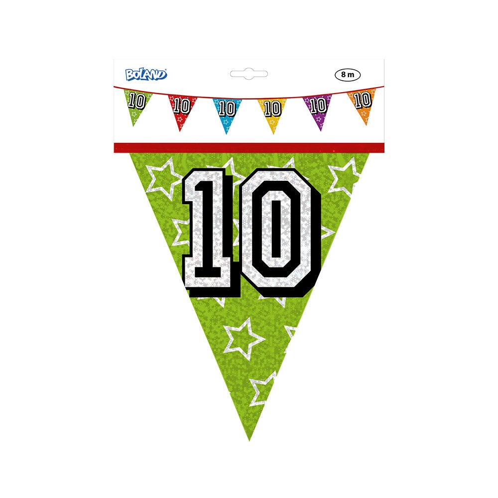 Slingers 10 Jaar Glitter 8m