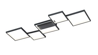 Sorrento Deckenleuchte schwarz 627710532, B/H/T: 120,5 / 6 / 48,5 cm, Metall