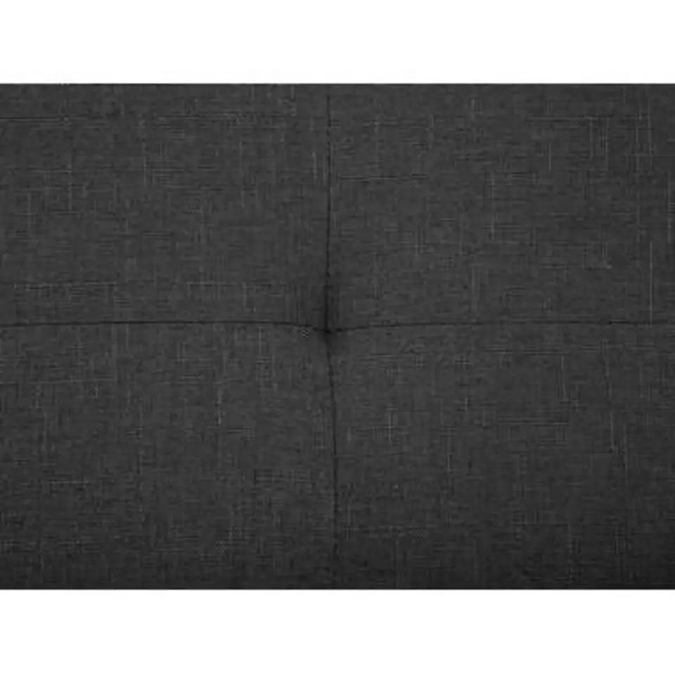 ROCHELLE - Tweepersoonsbed - Donkergrijs - 160 x 200 cm - Polyester