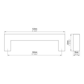 Greep Tessa rvs 143mm