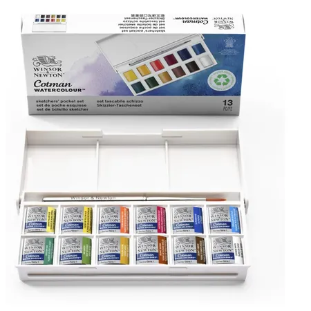 Winsor & Newton Cotman AquarellSketchers 12er Taschenbox