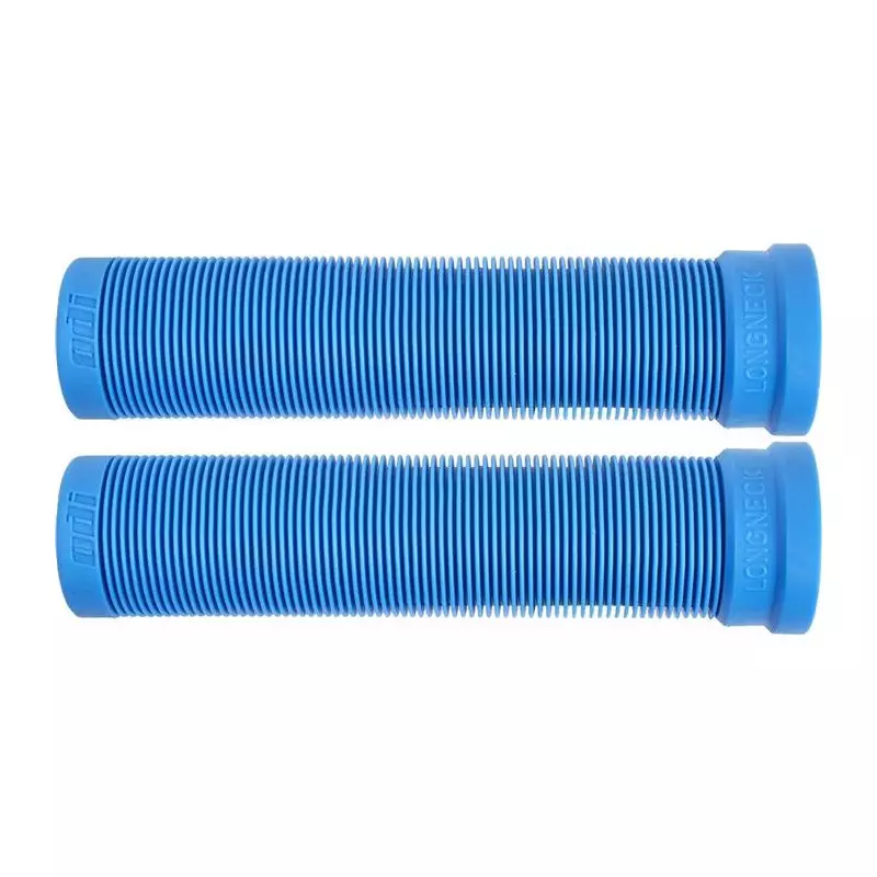 Poignées Trottinette ODI longneck St Soft grips Bleu cyan