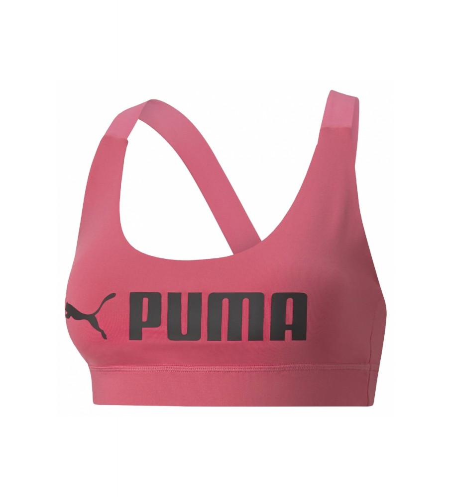 Sutiã Puma Mid Impact Rosa