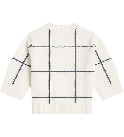 Calvin Klein Bluse - Strik - Soft GRød - Ivory