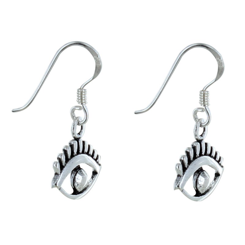 Boucles d'Oreilles Argent Oeil