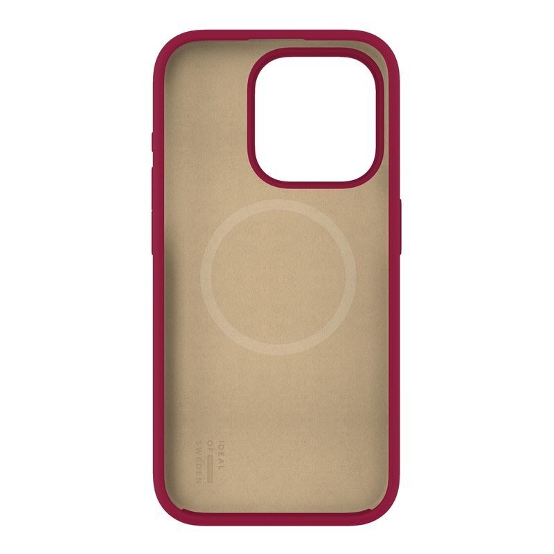iPhone 15 Pro MagSafe Silikon Hülle Case Recycled (IDSICMS-I2361P-521) - Cranberry