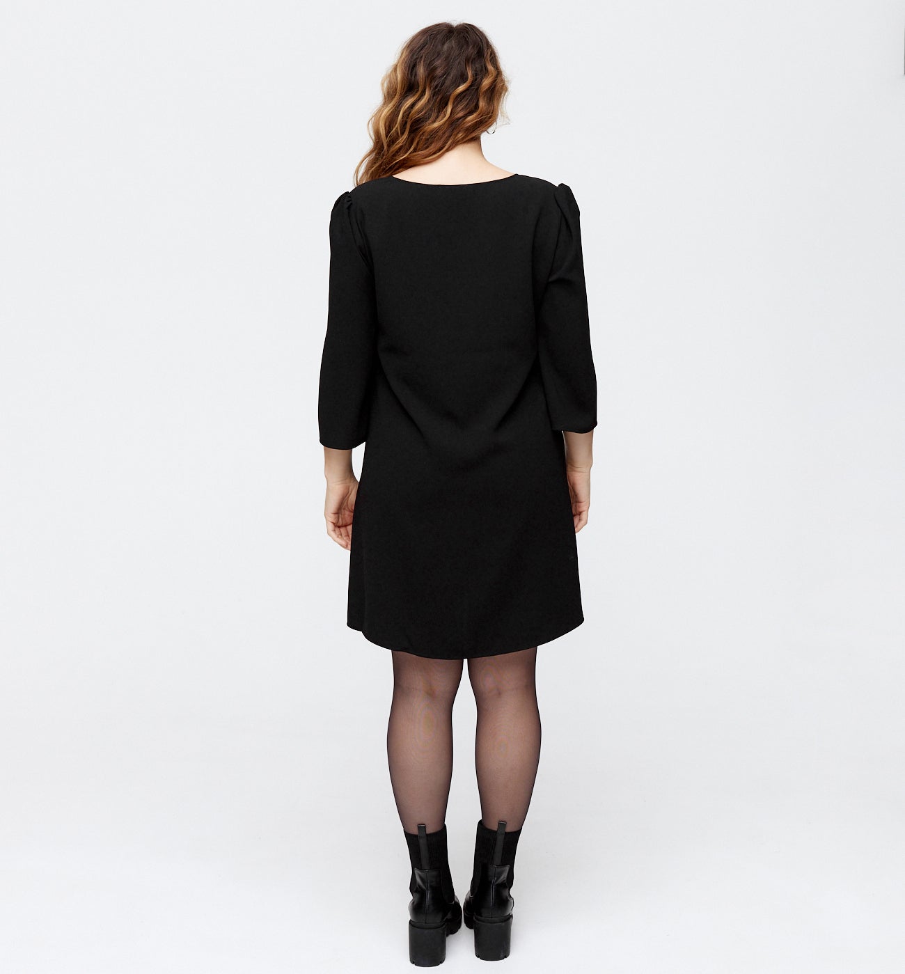 Robe courte évasée Femme - Noir