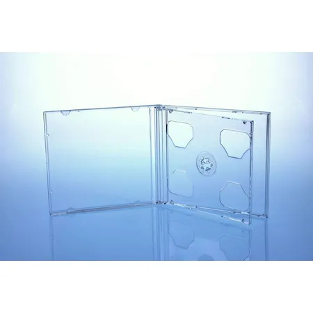 Xlayer 20 CD/DVD Hüllen / 2er 2fach Jewelcase für 2 Disc / glasklar transparent