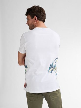 Petrol T-Shirt Islandcrest Print Wit M-1050-TSR673-0000 kopen