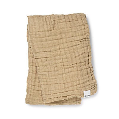 Elodie  Rynket Teppe 120x120, Pure Khaki