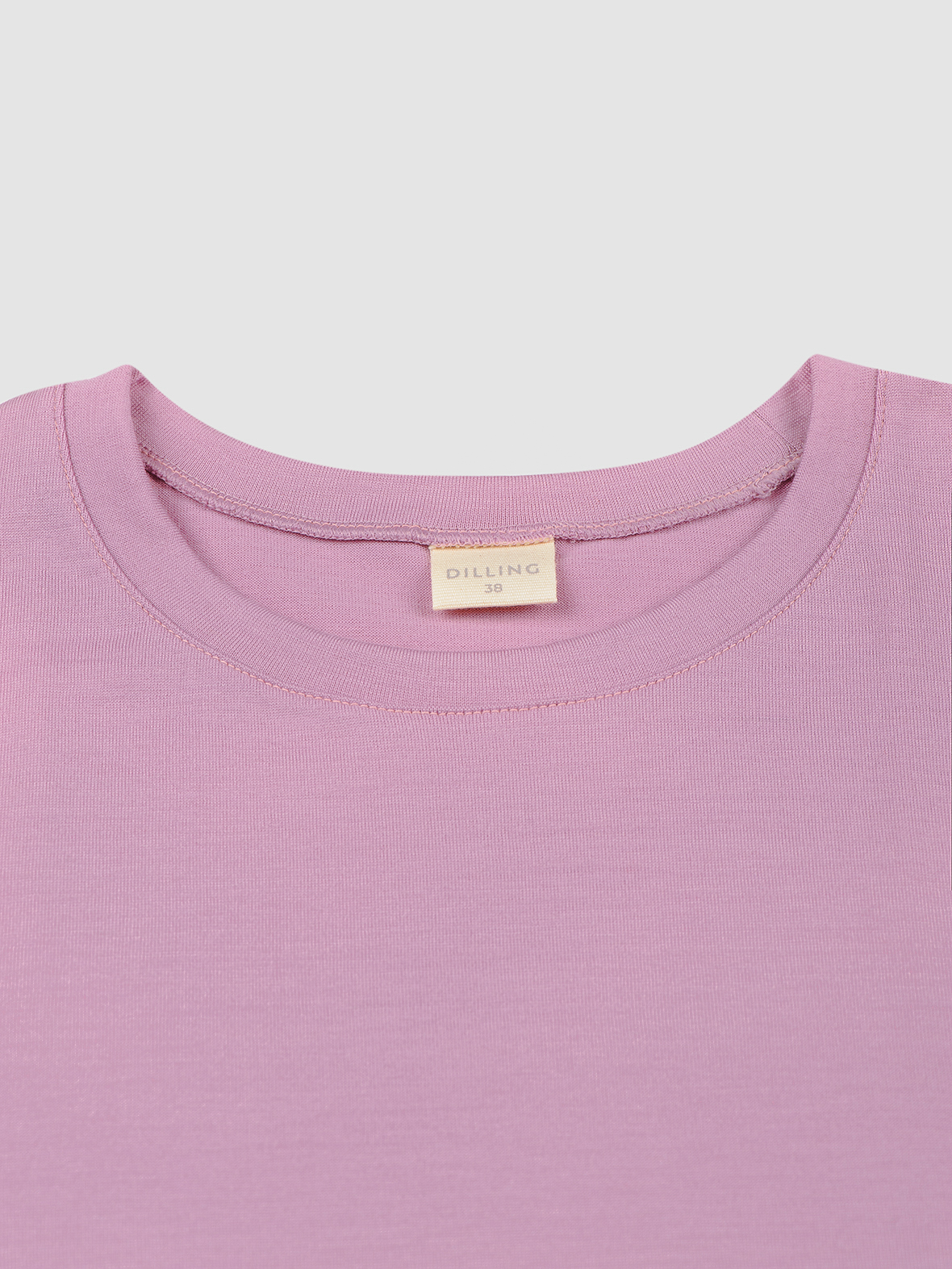 T-shirt van merinowol voor dames in Mos