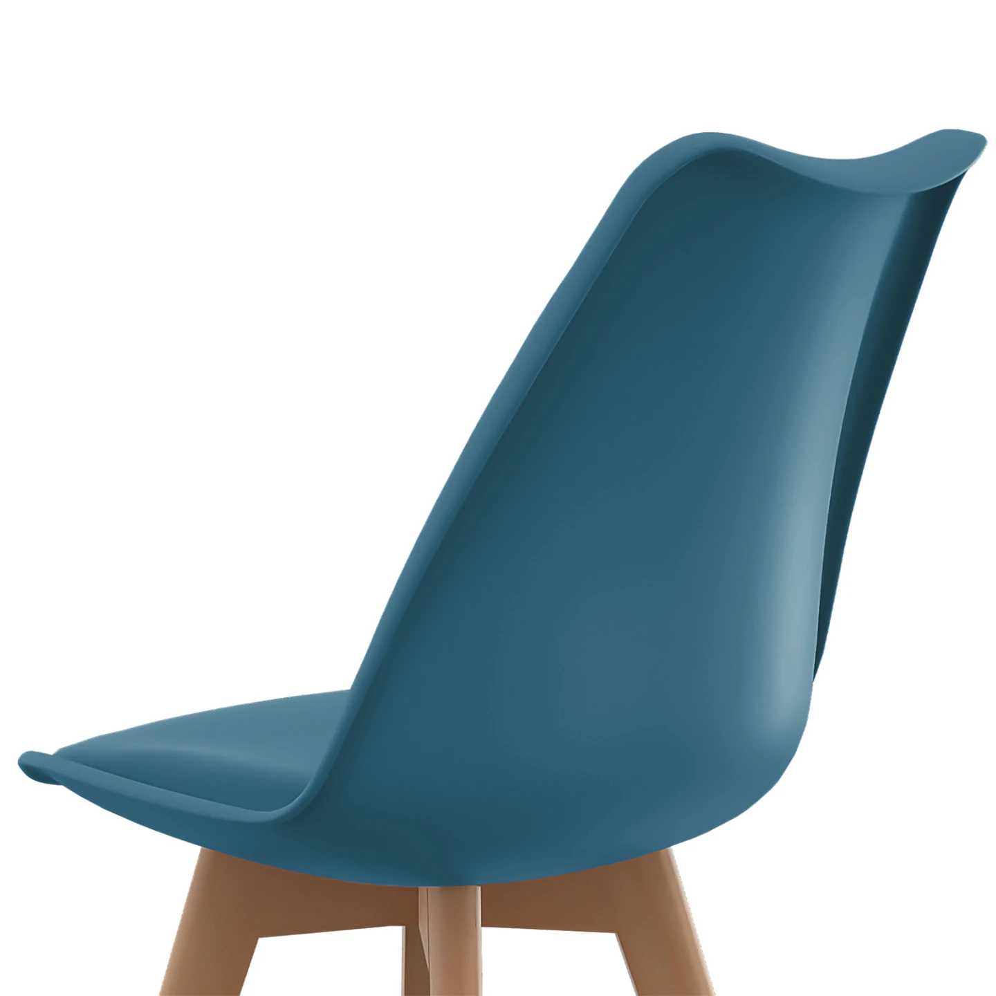 Lot de 6 chaises scandinaves SARA bleu canard pour salle à manger
