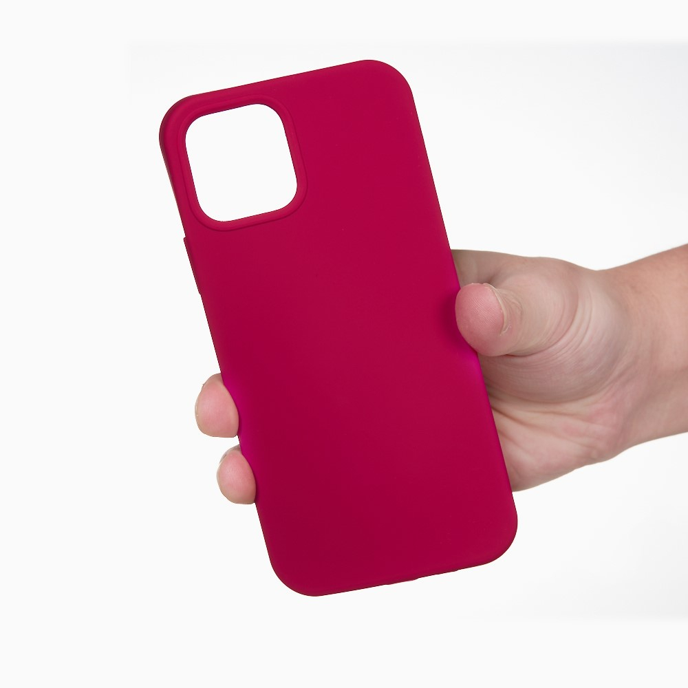 iPhone 13 Silikon Case Hülle - Dunkelrot