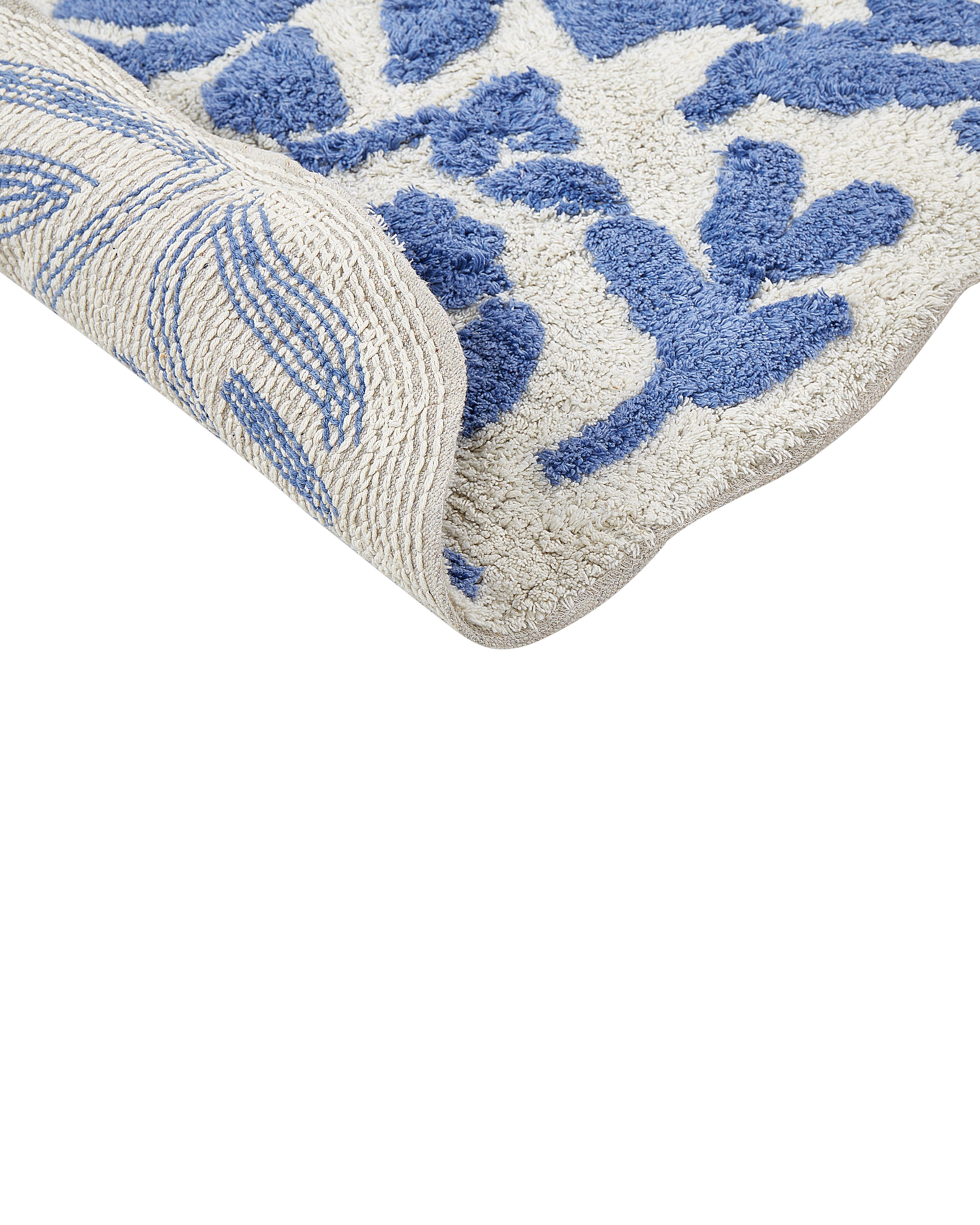 Badmat DERIK Blauw 60 x 90 cm Katoen