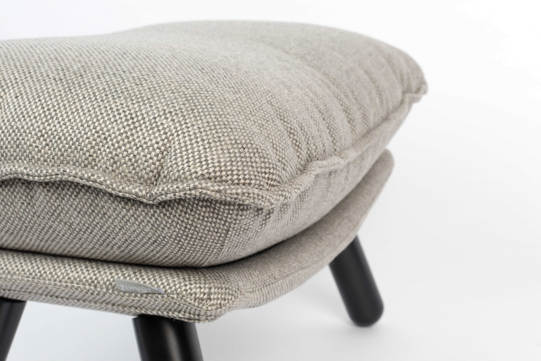 Zuiver Lazy Sack voetenbank lichtgrijs