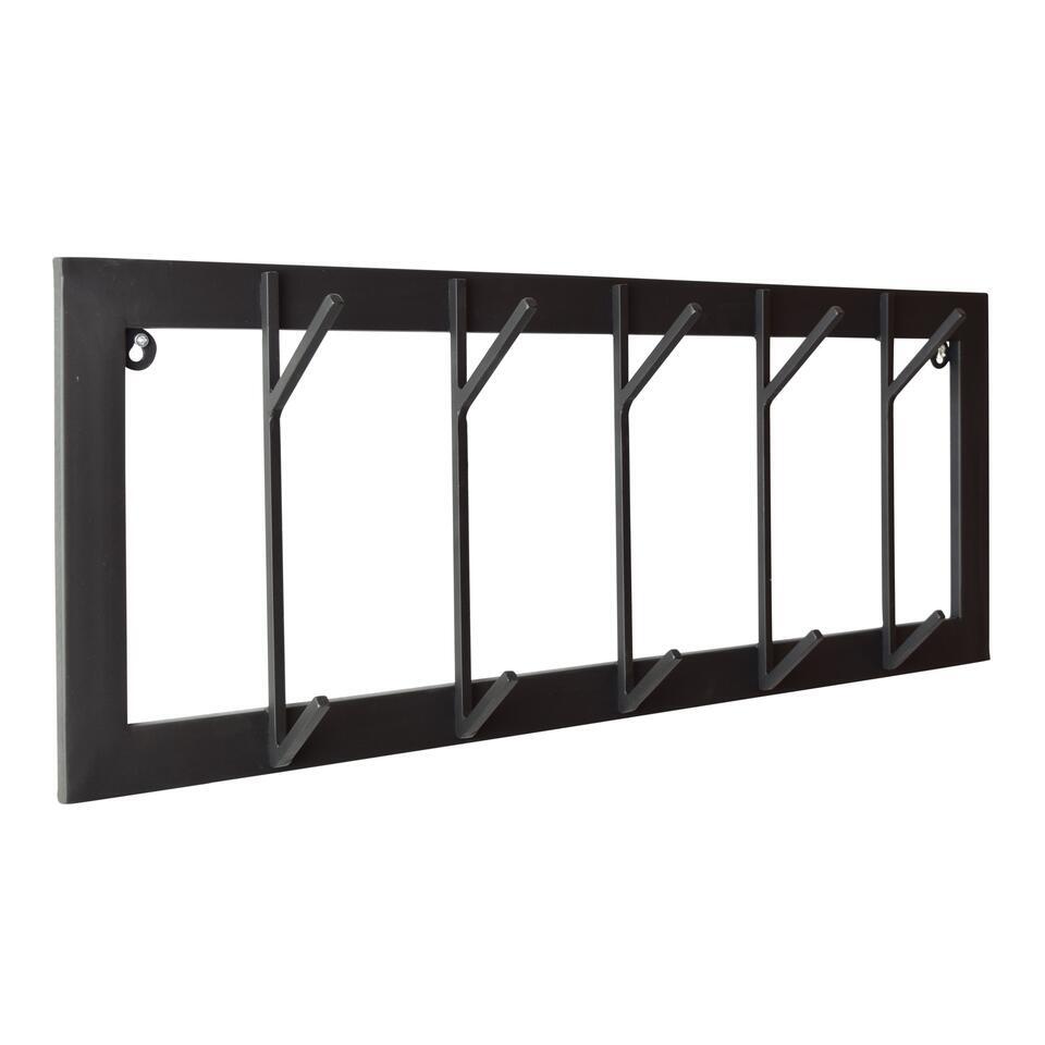 LOFT42 Industry Kapstok – Metaal - Zwart – 10 haken