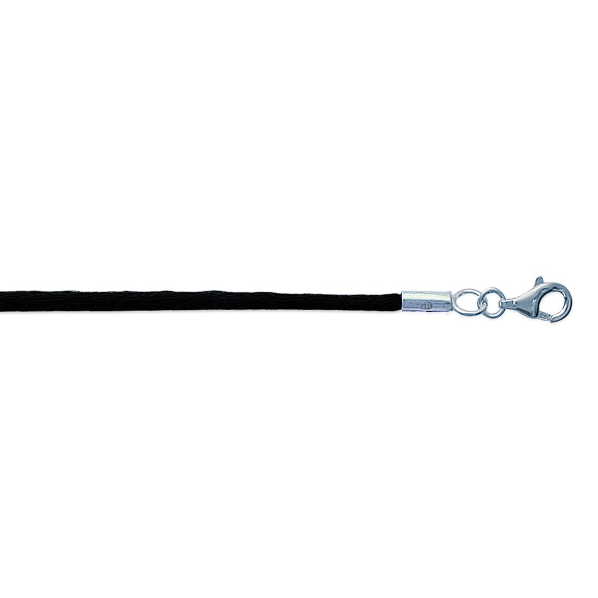 Cordon en satin Brillaxis noir 45cm