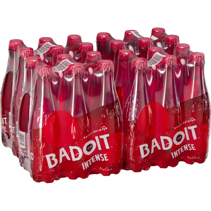 Eau gazeuse Badoit rouge 50 cl - 30 bouteilles