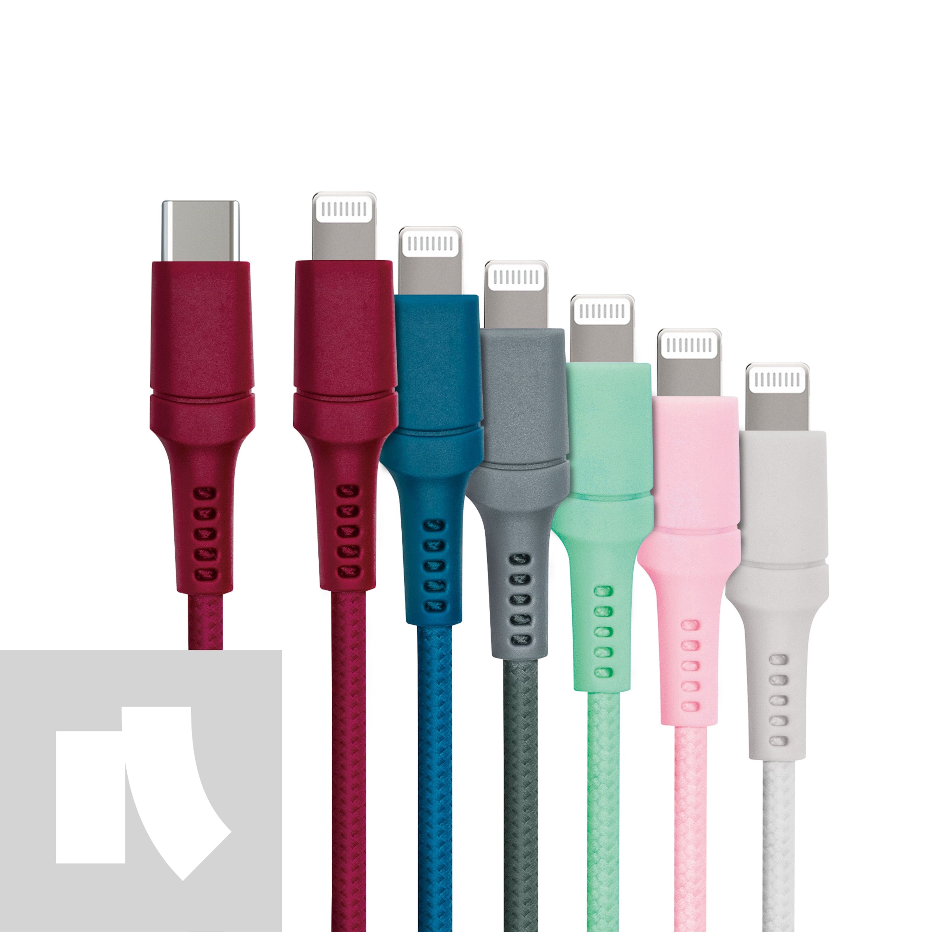 Nomadelic USB-C til Lightning 1.5 m Grå