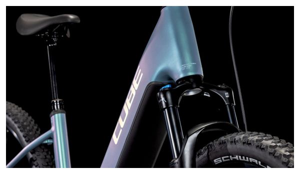 VTT Électrique Semi-Rigide Cube Reaction Hybrid Pro 800 Easy Entry Shimano Deore/Deore XT 12V 800 Wh 27.5'' Bleu Vert Smaragd 2025