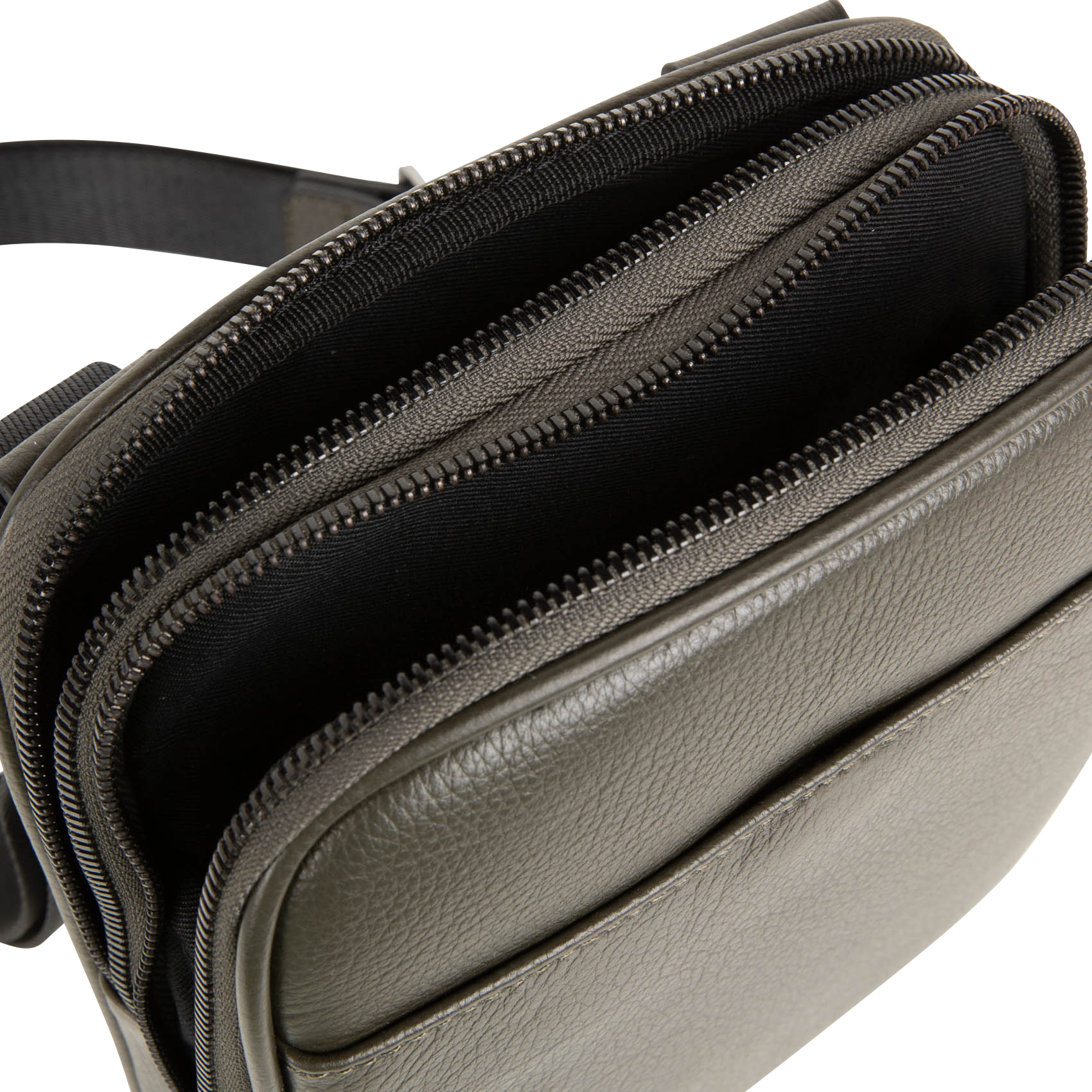 Sac bandoulière en cuir | Kaki