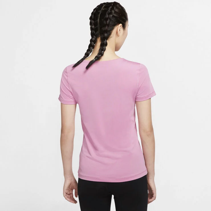 Nike Pro Mesh T Shirt Pink