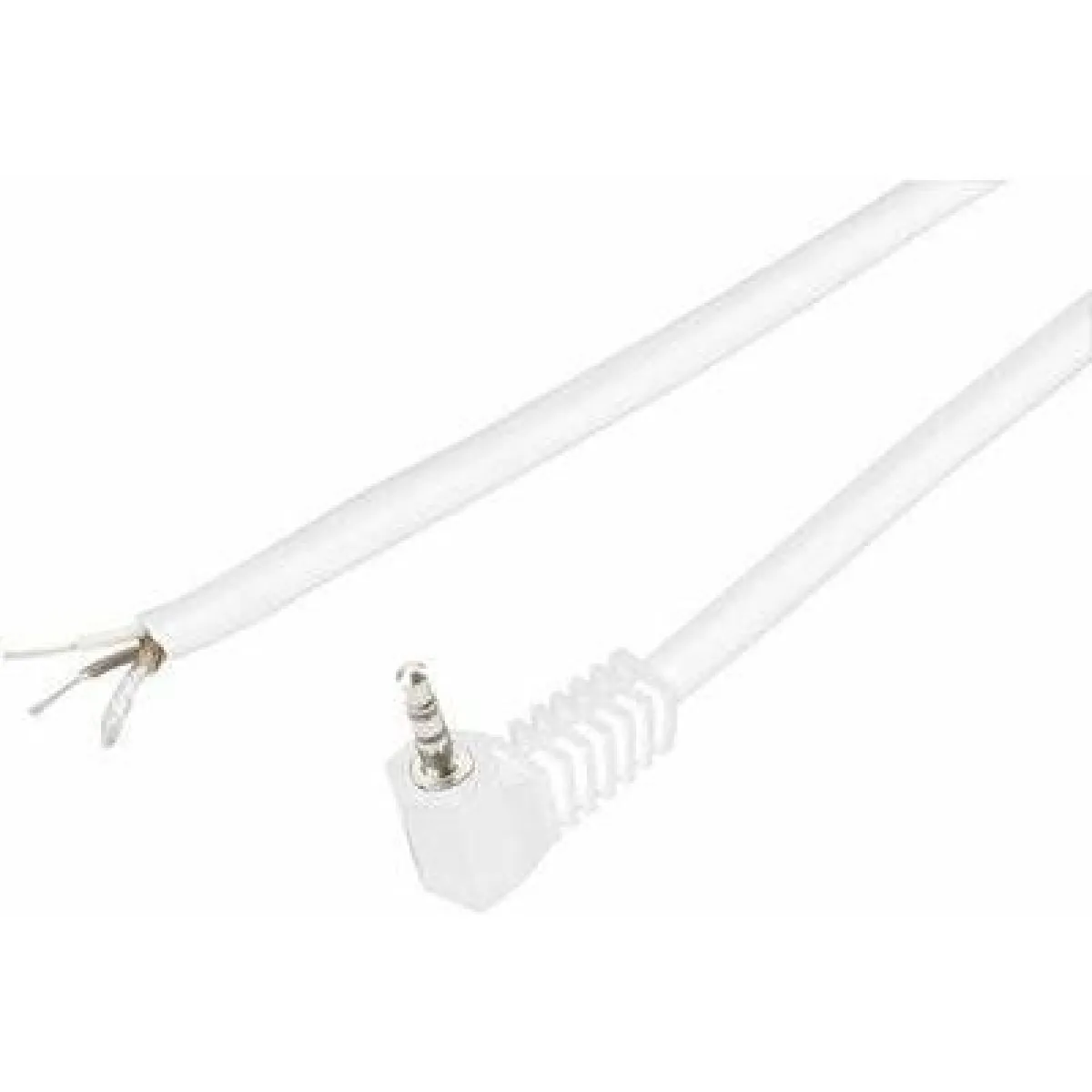 Jack 3.5 mm Mâle Coudé Blanc