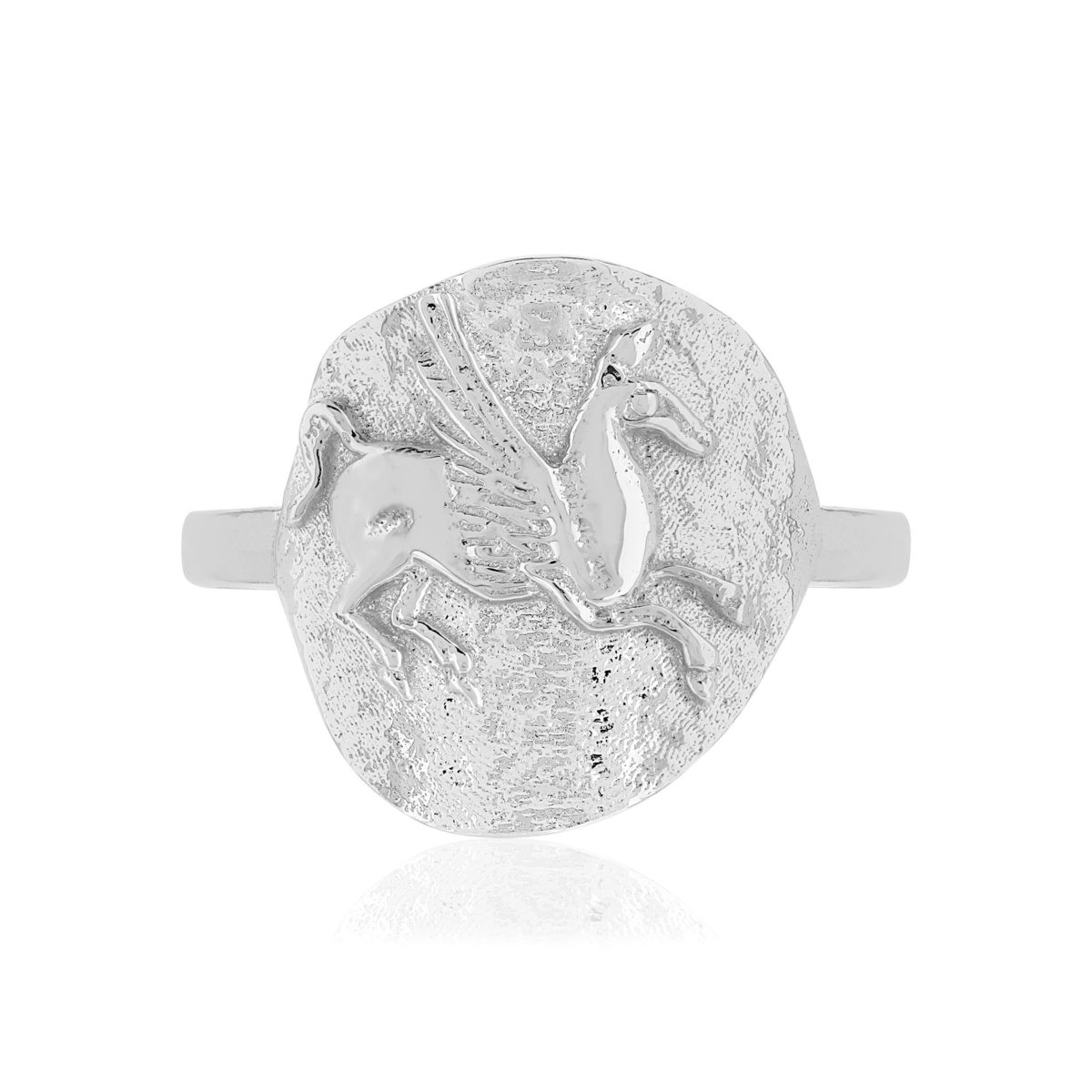 Baque argent 925 cheval ailé