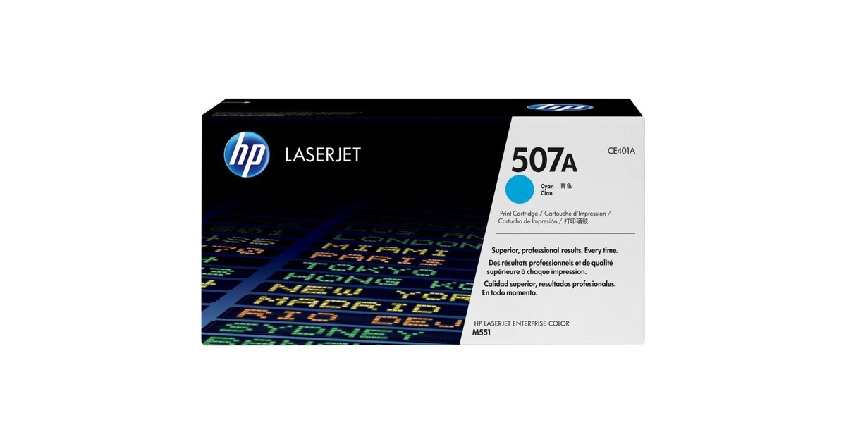 HP507A cyaan LaserJet tonercartridge (CE401A)  (Turquoise, Cyaan, Retail)