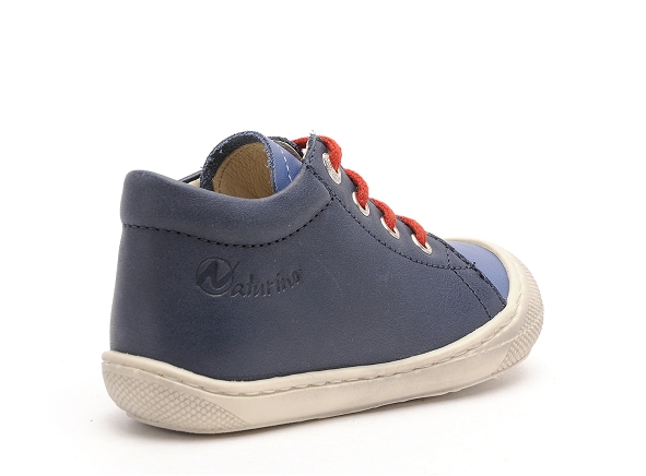 Naturino boots bottine bebe cocoon nappa  bicolor bleu