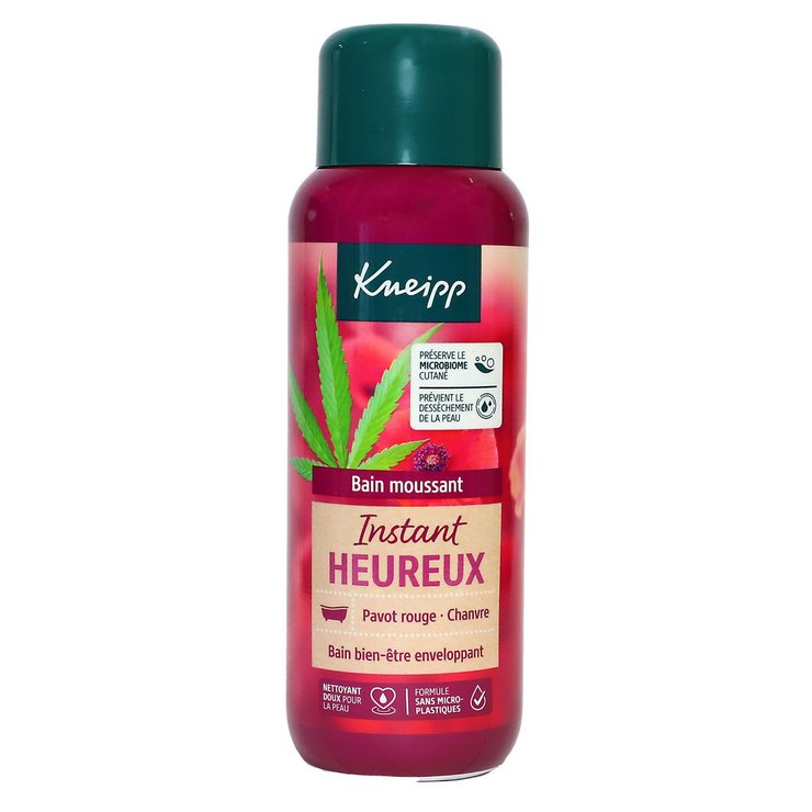 Bain moussant Instant Heureux pavot rouge chanvre 400ml