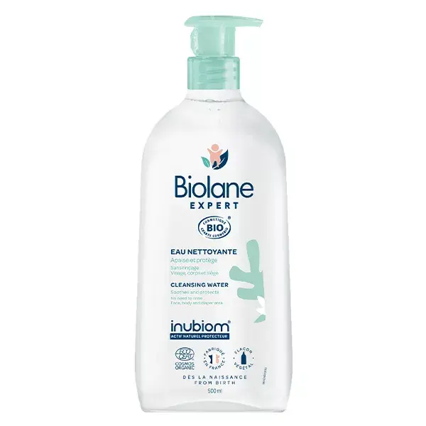 Biolane Expert - Água Micelar Orgânica Sem Enxágue - Pele Sensível - 500ml