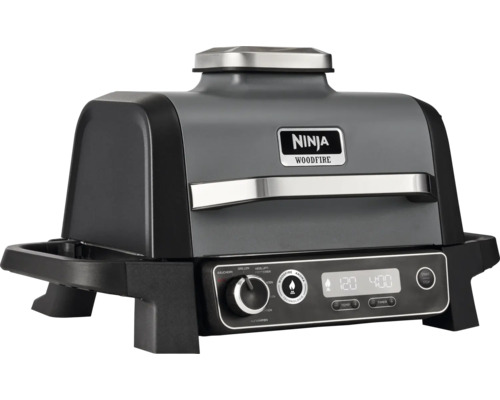 Ninja Woodfire Outdoor Elektrische Grill Heteluchtfriteuse Rookoven, 6 Kookfuncties, 2,4 kW Model OG701