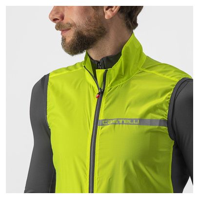 Gilet Castelli Squadra Stretch Jaune Gris