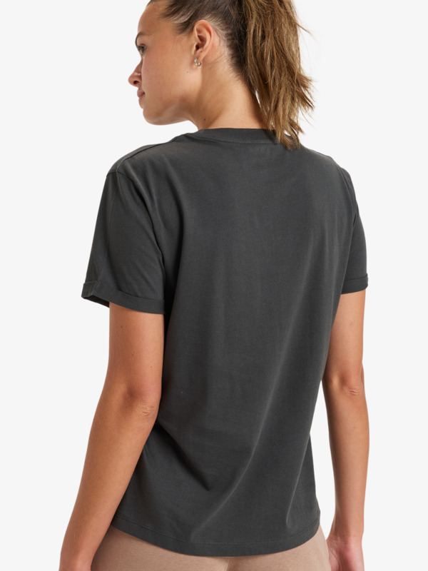Oceanregular Poster T-shirt à manches courtes Noir Femme