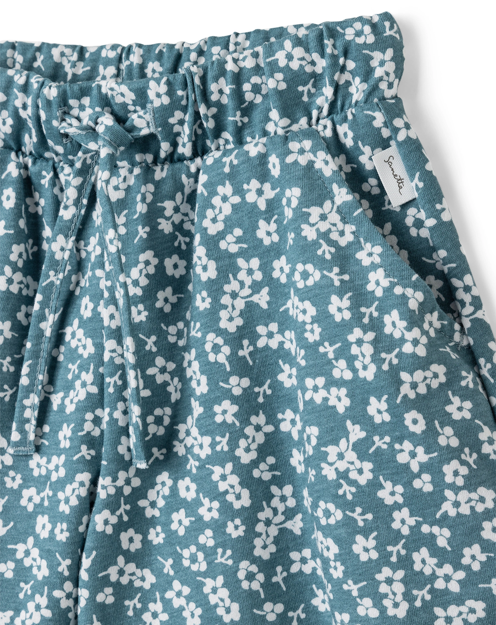Schlupf-Shorts FLOWERS in azur