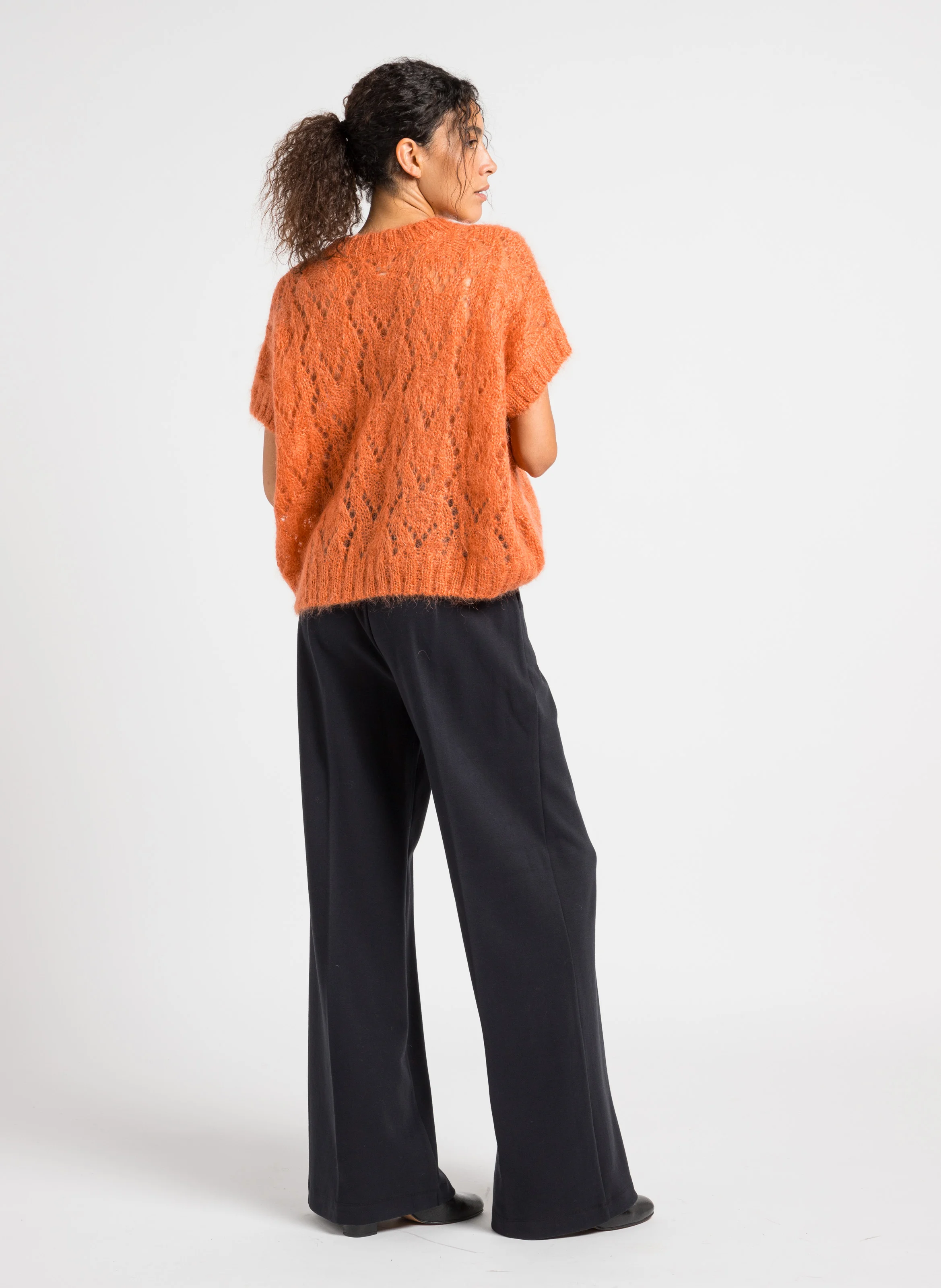 ABE - Pull col rond ample | Orange