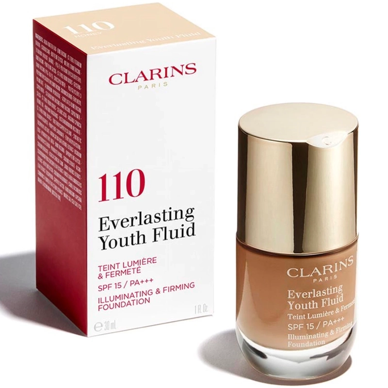 Clarins Everlasting Youth Fluid Foundation SPF15 30 ml - 110 Honey