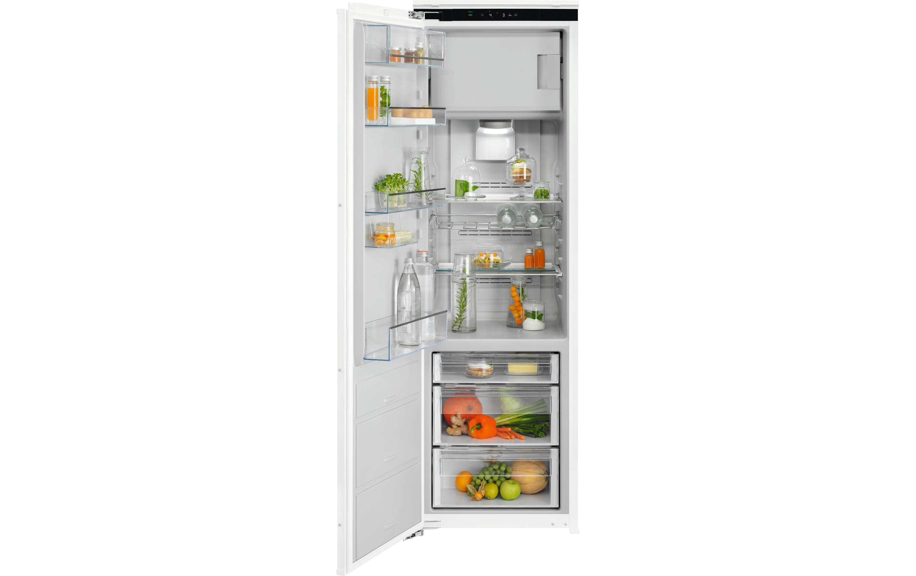 Einbaukühlschrank IK2805SZL Links/Wechselbar<br>Kompakter Kühlschrank mit SoftClosing-Tür, FlexiShelf und digitaler Temperaturregelung für perfekte Frische in der Küche