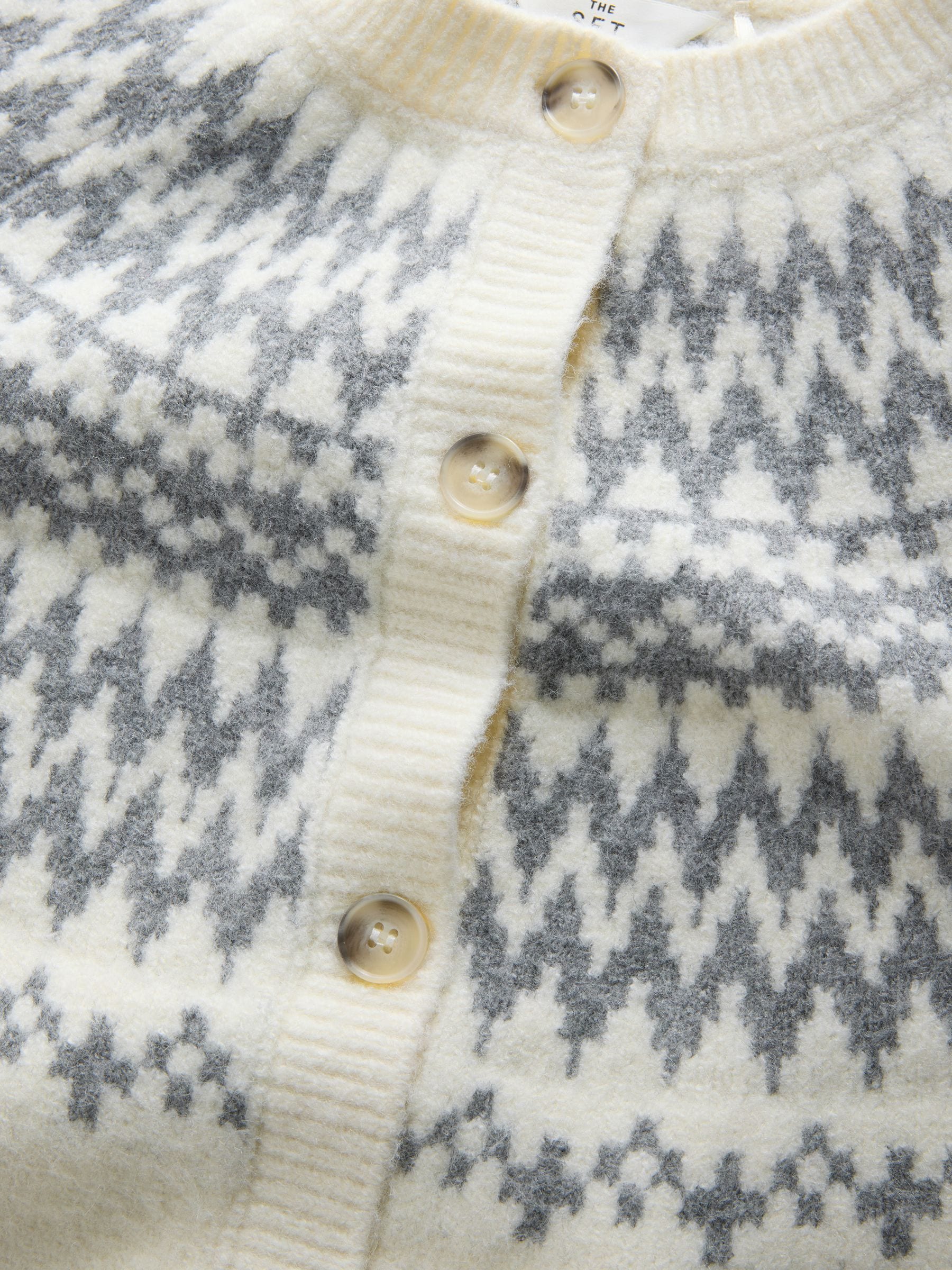 The Set 2 Pack Fairisle Pattern Knitted Jumper and Cardigan Set