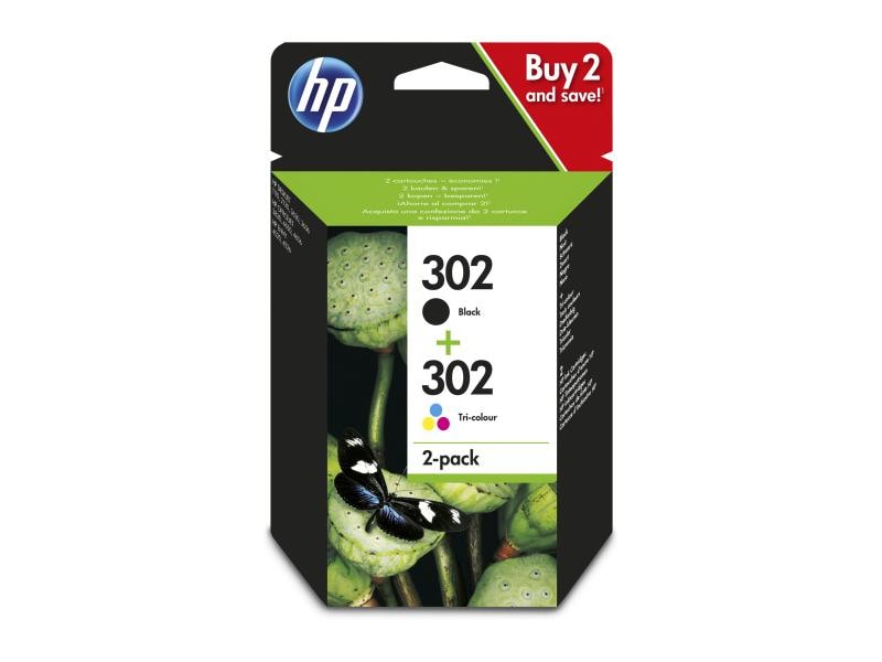 HP Combopack Nr. 302 (Tinte X4D37AE) C/M/Y/BK Druckerpatrone
