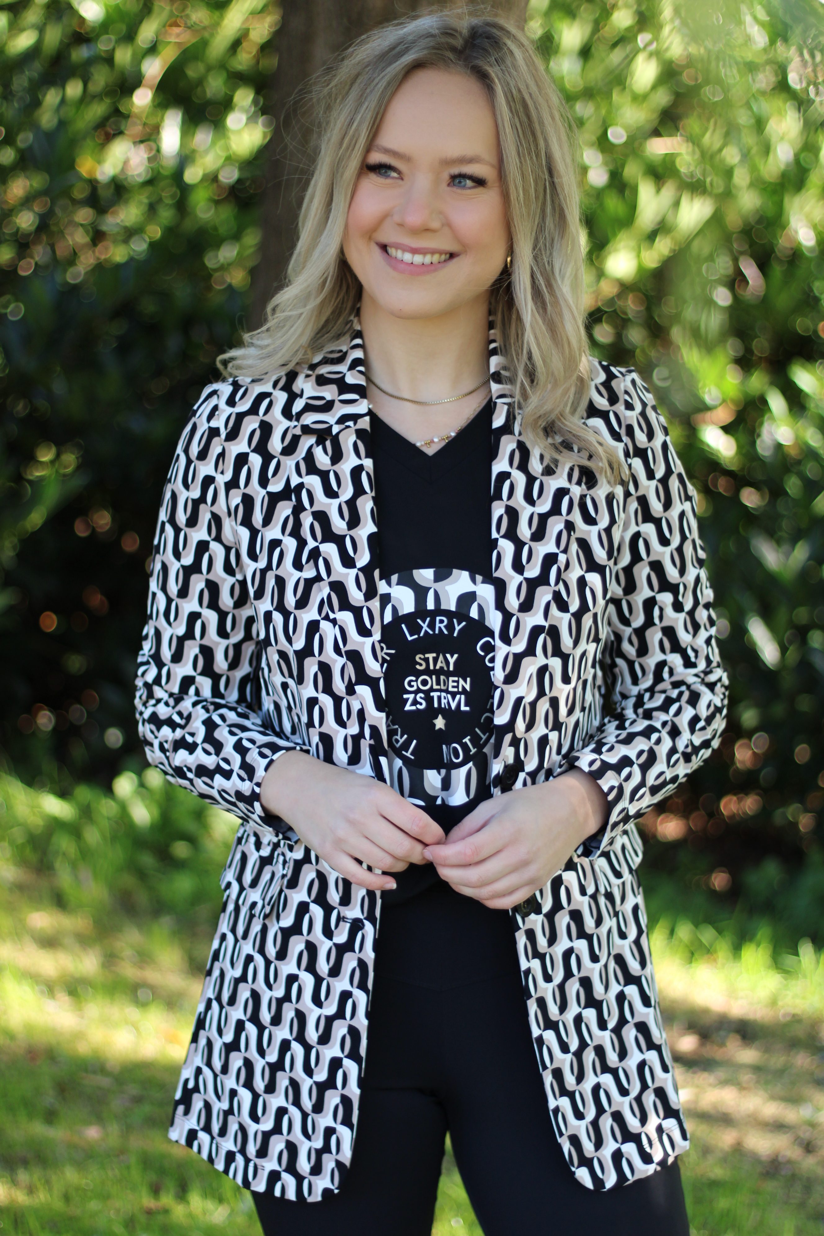 Zoso - Annelies Travel Blazer - Black/Offwhite
