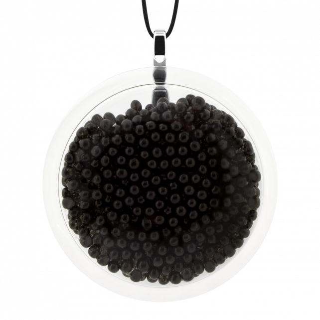 Pendentif en verre soufflé - Cachou Giga Billes