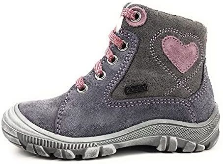 Richter Kinderschoenen meisjes veterlaarzen laarzen grijs vrije tijd, 6301 Ash, 27 EU