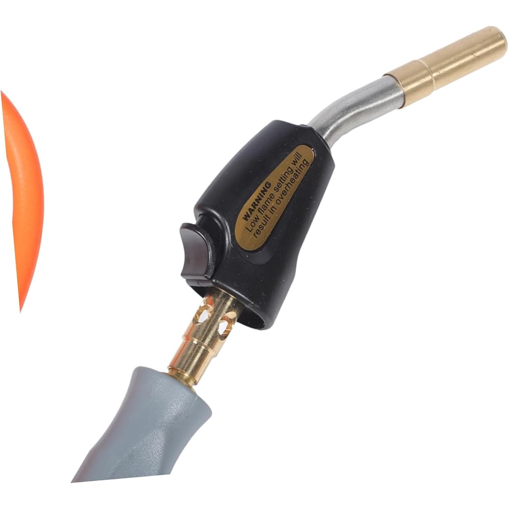 TOPBATHY 2 Ensembles De De Soudage Torche À Gaz Avec Brûleur De Contrôle De Flamme Tête De Torche Torche Au Portable Flamme + Lanceur Torche Au Pour Chauffer : Cuisine et Maison