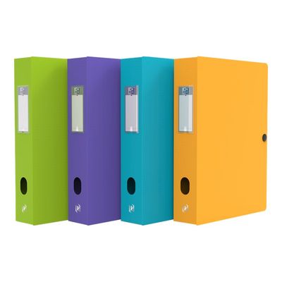 Oxford Memphis - Boîte de classement plastique - dos 60 mm - disponible dans différentes couleurs pastels